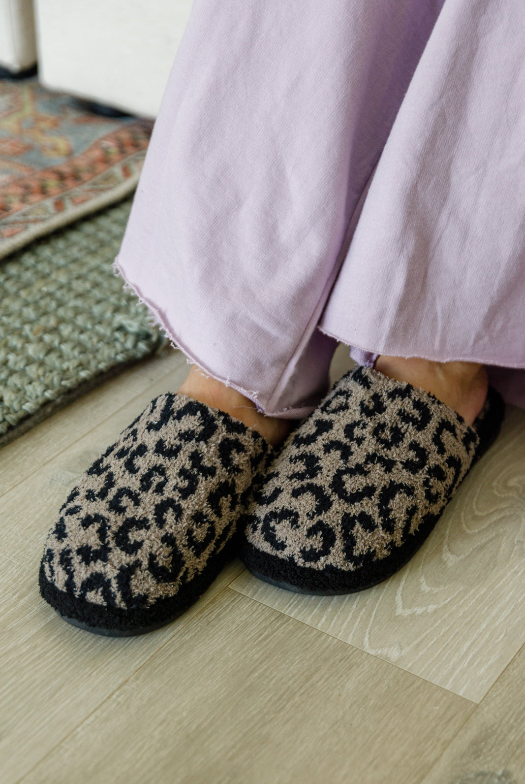 Fuzziest Feet Animal Print Slippers In Mocha-Slippers-Krush Kandy, Women's Online Fashion Boutique Located in Phoenix, Arizona (Scottsdale Area)