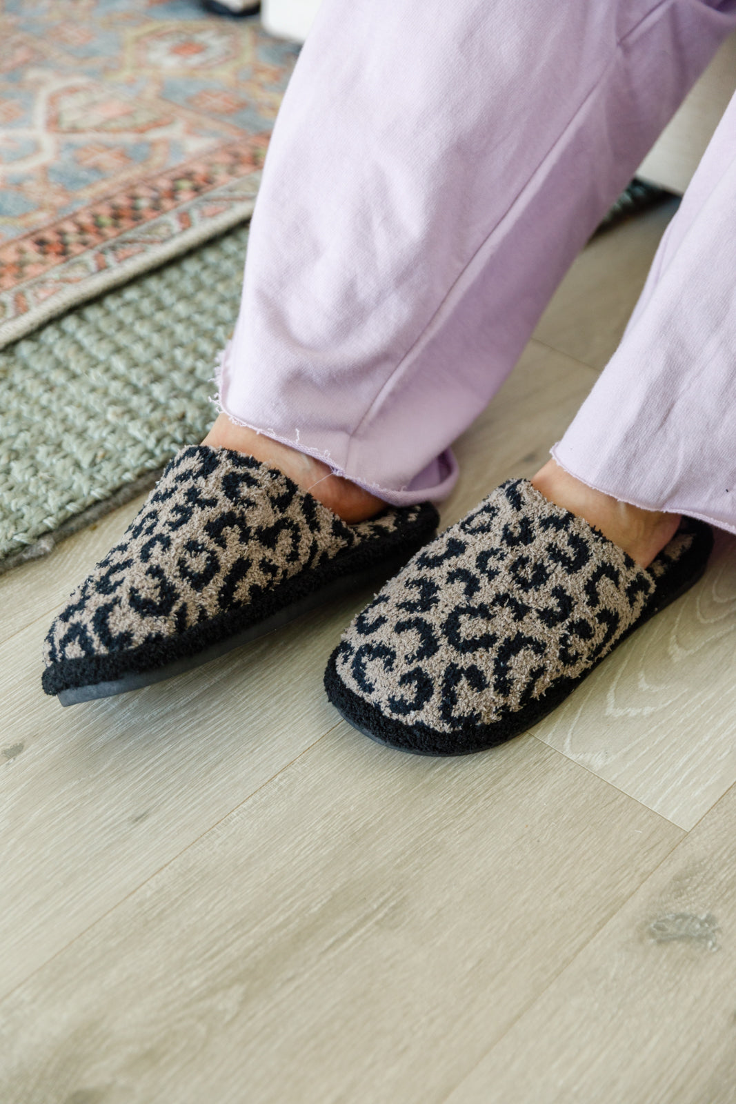 Fuzziest Feet Animal Print Slippers In Mocha-Slippers-Krush Kandy, Women's Online Fashion Boutique Located in Phoenix, Arizona (Scottsdale Area)