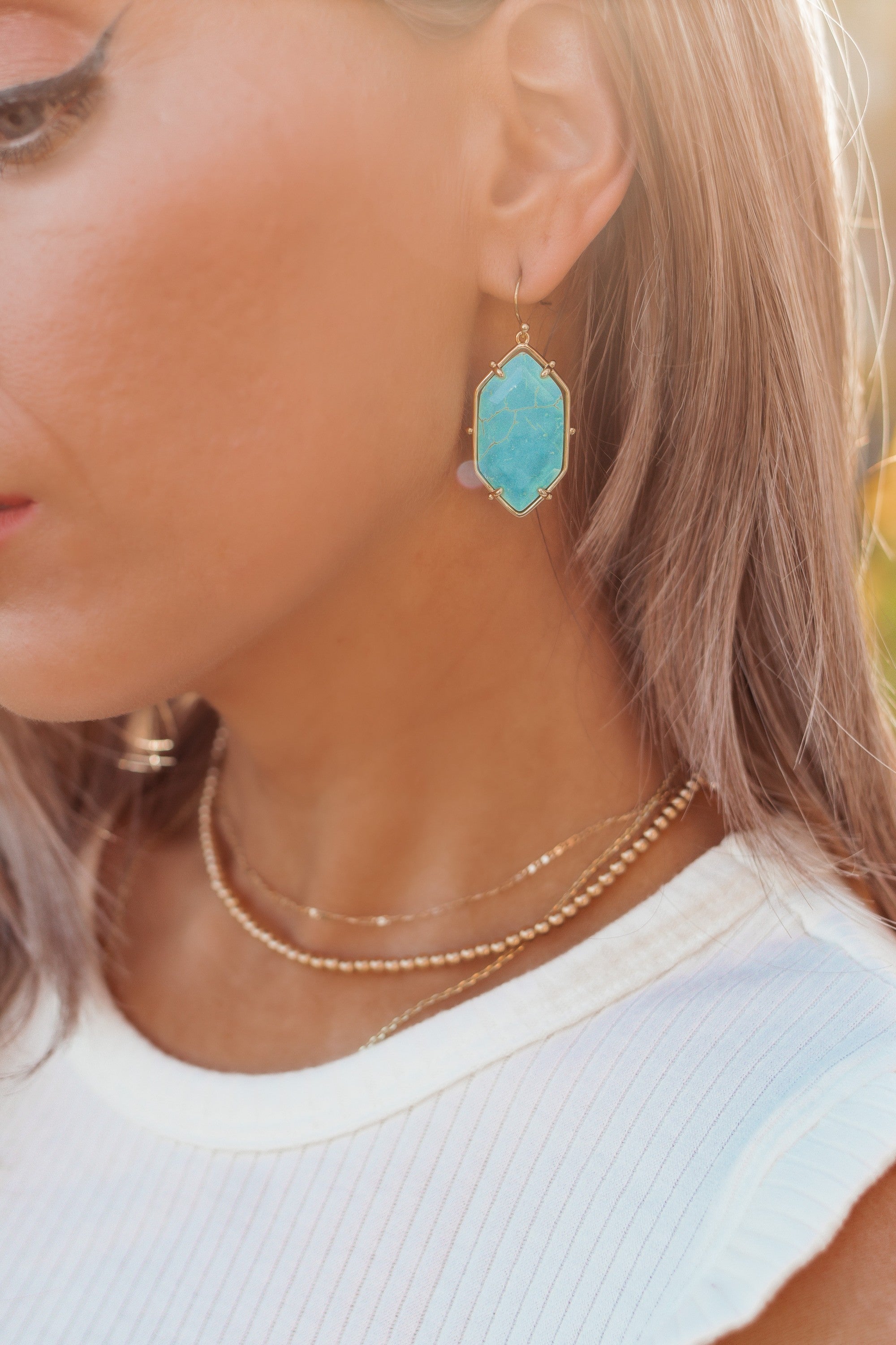 Krush Kouture: The Samaiya Stone Earrings | 4 stone options-Drop Earrings-Krush Kandy, Women's Online Fashion Boutique Located in Phoenix, Arizona (Scottsdale Area)