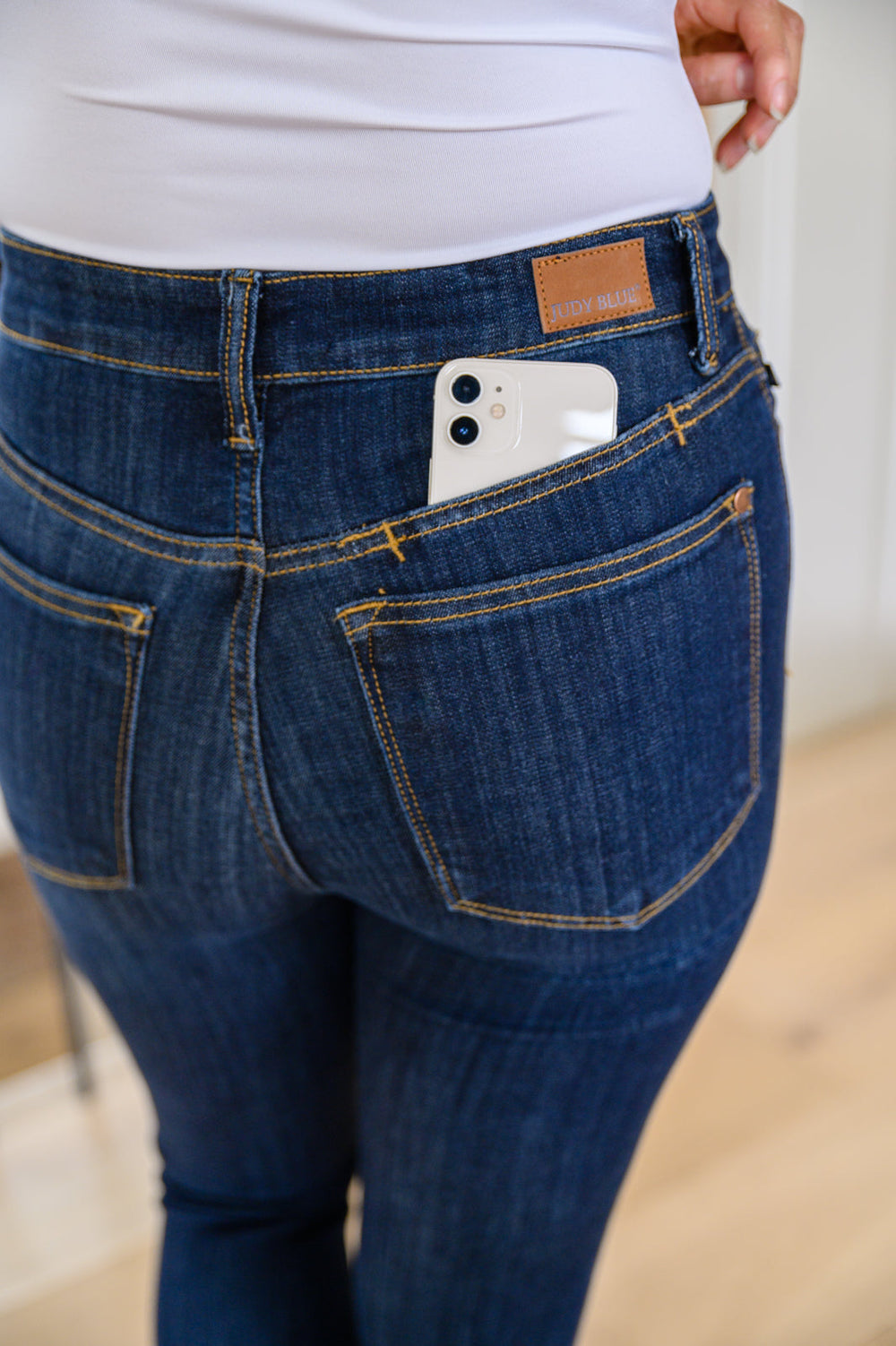 Judy Blue Georgia Back Yoke Skinny Jeans with Phone Pocket-Jeans-Krush Kandy, Women's Online Fashion Boutique Located in Phoenix, Arizona (Scottsdale Area)