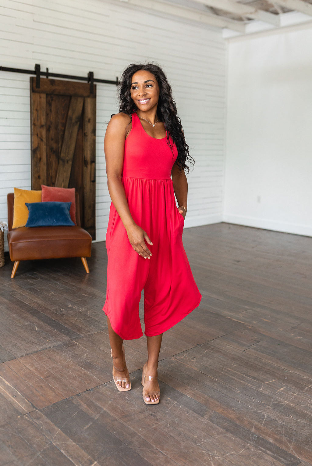 Good Idea Jumpsuit in Red-Jumpsuits & Rompers-Krush Kandy, Women's Online Fashion Boutique Located in Phoenix, Arizona (Scottsdale Area)