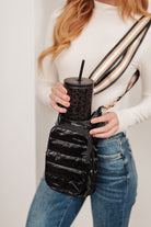 Gotcha Girl Puffer Tumbler Tote in Black-Purses & Bags-Krush Kandy, Women's Online Fashion Boutique Located in Phoenix, Arizona (Scottsdale Area)