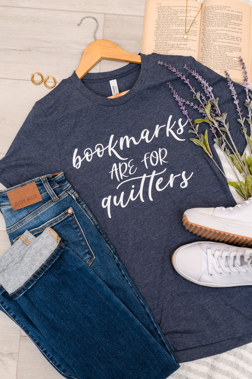 Bookmarks Are For Quitters Graphic Tee-Graphic Tees-Krush Kandy, Women's Online Fashion Boutique Located in Phoenix, Arizona (Scottsdale Area)