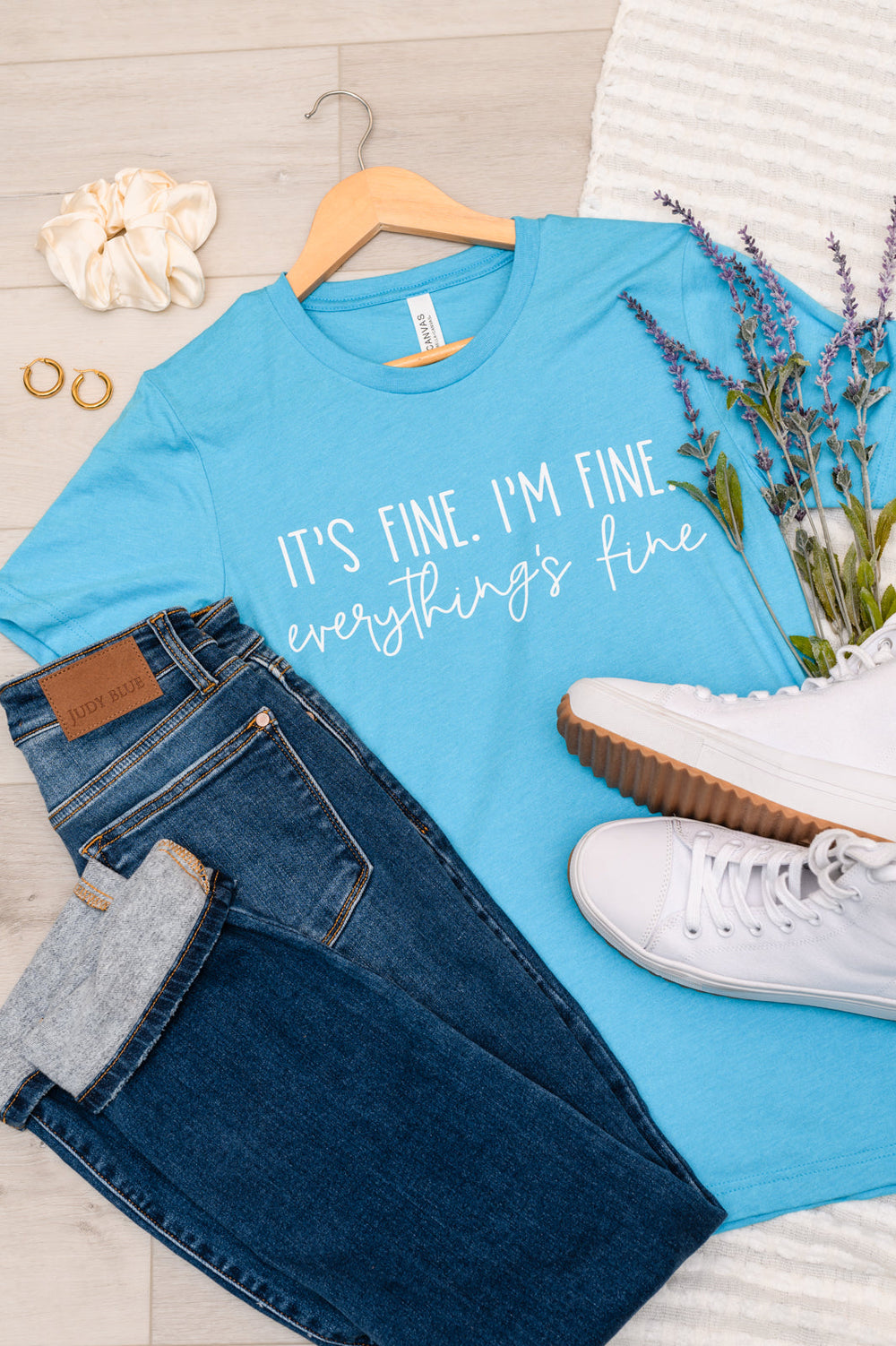 Everything's Fine Graphic Tee-Graphic Tees-Krush Kandy, Women's Online Fashion Boutique Located in Phoenix, Arizona (Scottsdale Area)