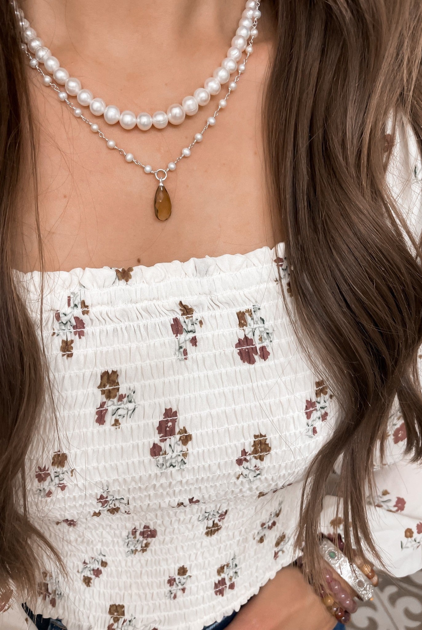 Onesie Tiny Beaded Stone Necklaces-Necklaces-Krush Kandy, Women's Online Fashion Boutique Located in Phoenix, Arizona (Scottsdale Area)