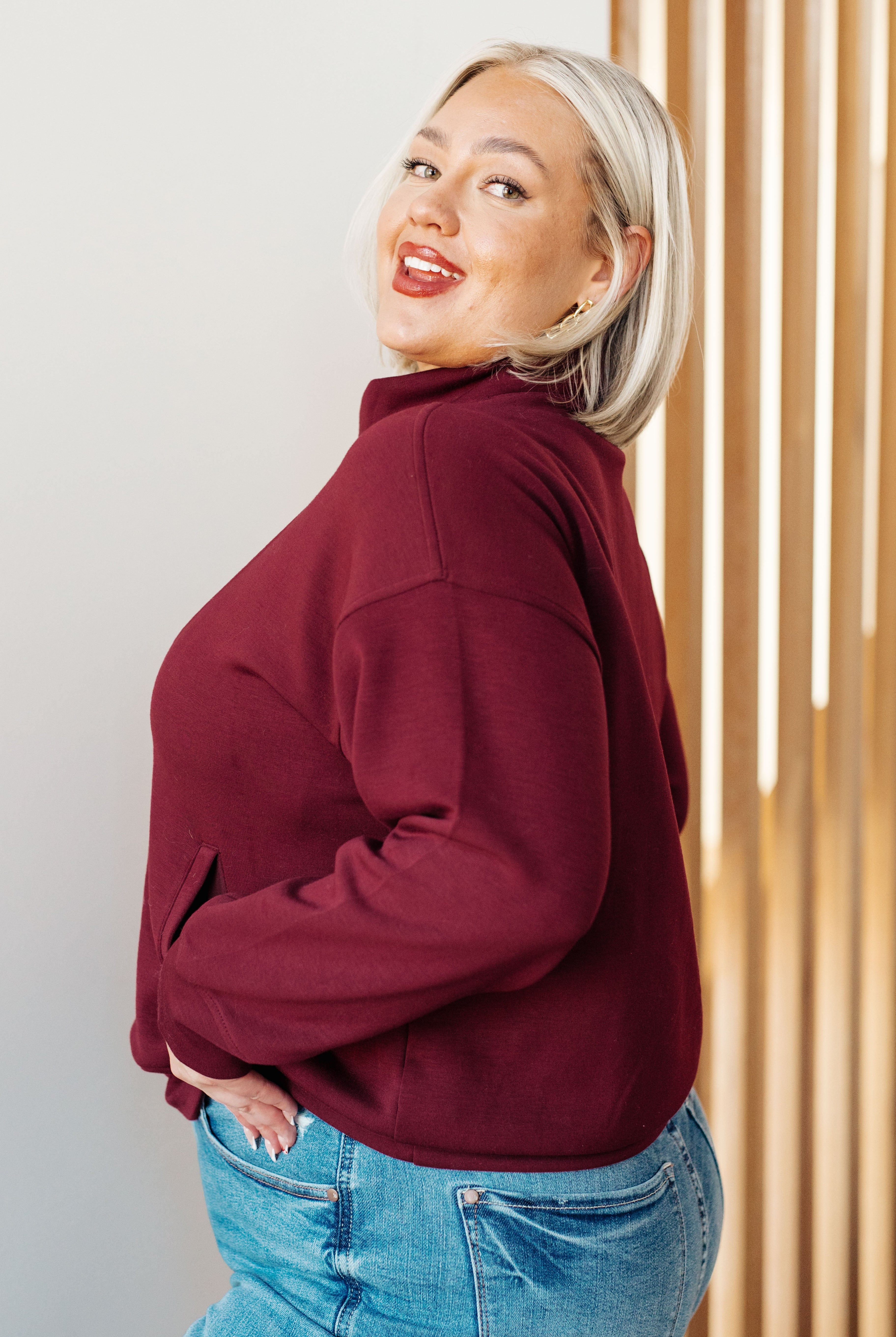 Handle That Half Zip Pullover-Sweaters-Krush Kandy, Women's Online Fashion Boutique Located in Phoenix, Arizona (Scottsdale Area)
