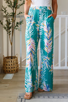Hawaiiana Floral Print Pants-Pants-Krush Kandy, Women's Online Fashion Boutique Located in Phoenix, Arizona (Scottsdale Area)