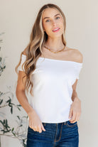 Here I Am For the First Time Top in White-Short Sleeve Tops-Krush Kandy, Women's Online Fashion Boutique Located in Phoenix, Arizona (Scottsdale Area)