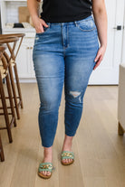 Judy Blue Hi-waisted Dandelion Embroidery Skinny-Jeans-Krush Kandy, Women's Online Fashion Boutique Located in Phoenix, Arizona (Scottsdale Area)