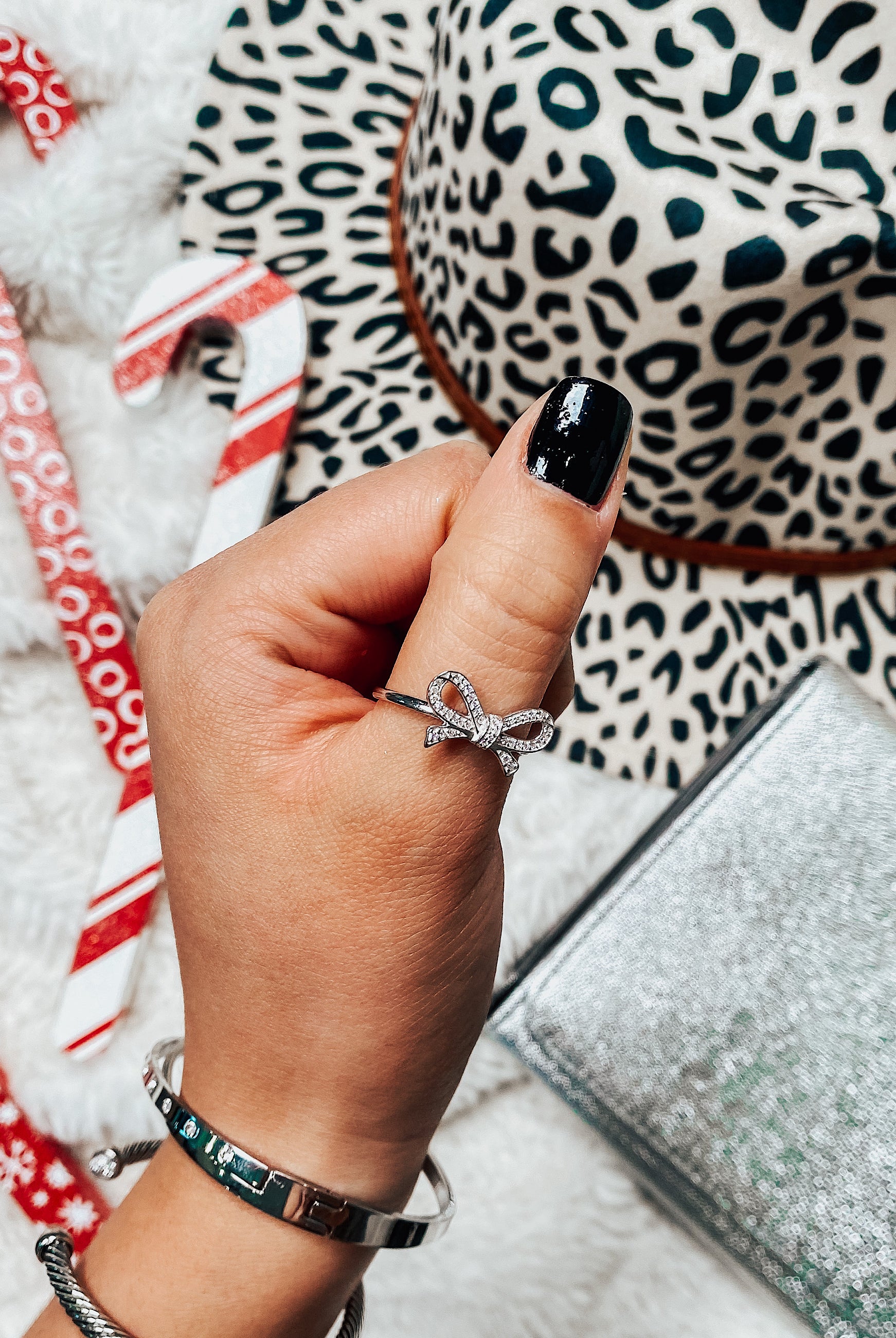 DOORBUSTER: Krush EXCLUSIVE: Crystal Pave Bow Ring-Rings-Krush Kandy, Women's Online Fashion Boutique Located in Phoenix, Arizona (Scottsdale Area)