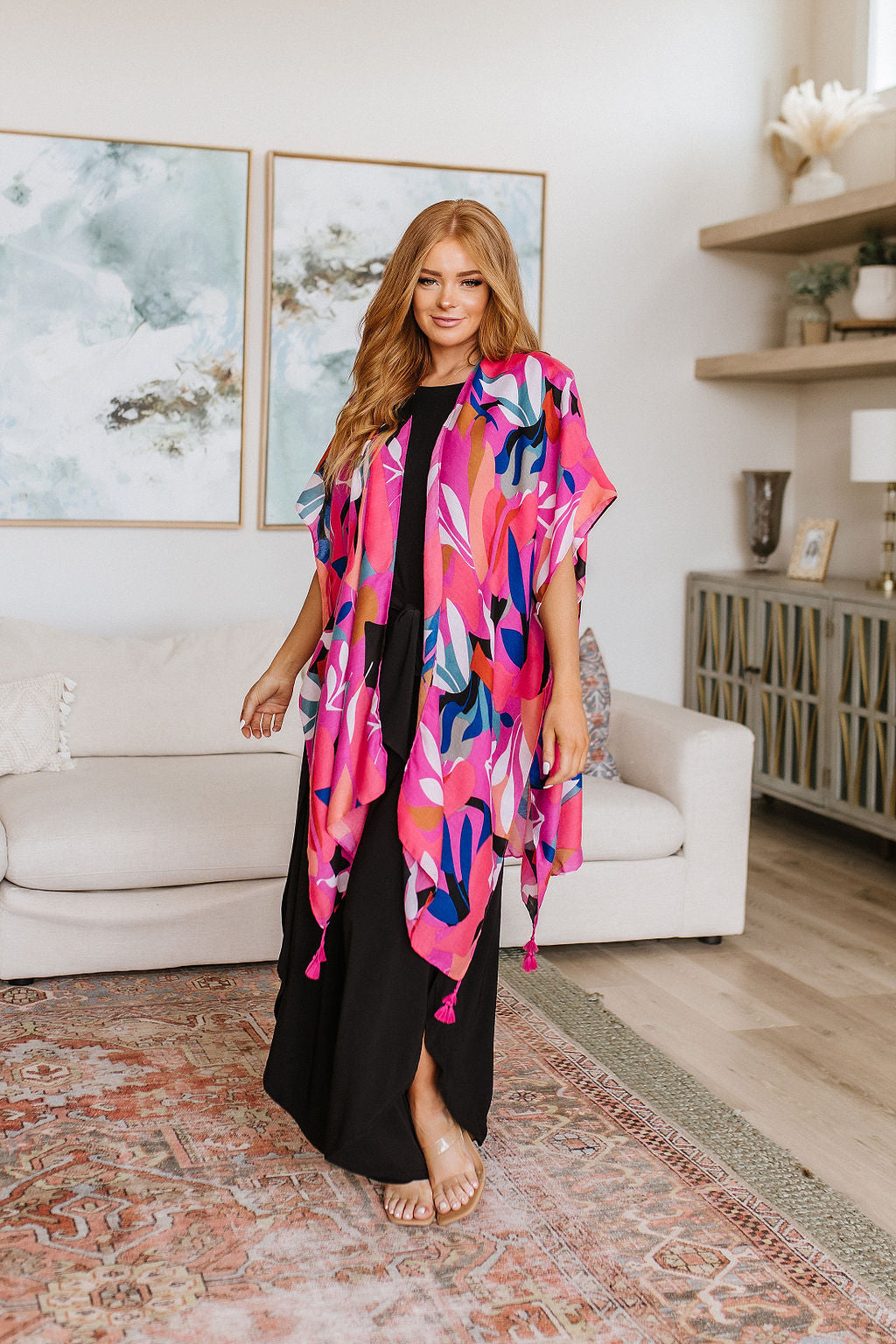 Crazy For You Kimono-Kimonos-Krush Kandy, Women's Online Fashion Boutique Located in Phoenix, Arizona (Scottsdale Area)