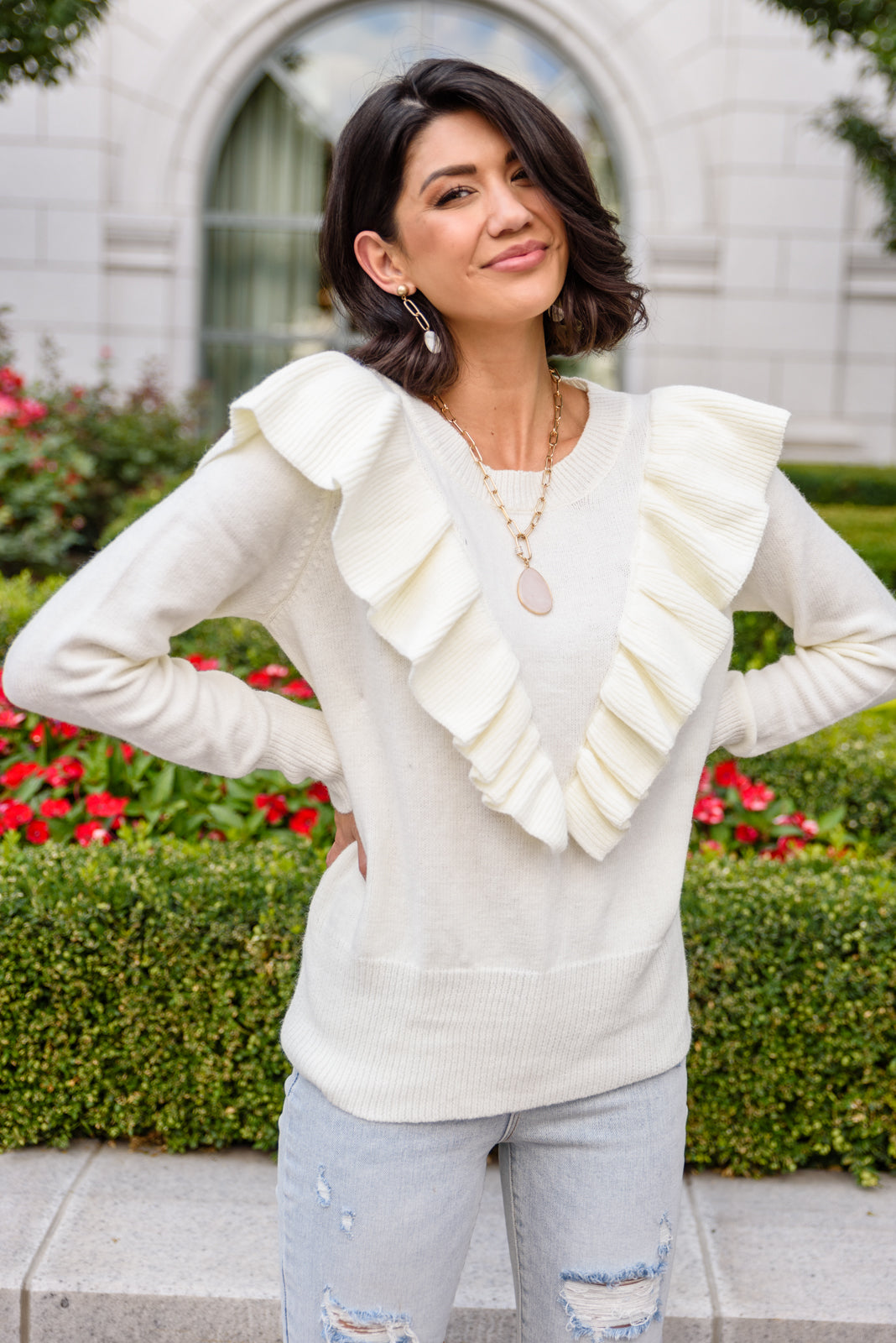 I Choose You Sweater in Ivory | S-3X-Sweaters-Krush Kandy, Women's Online Fashion Boutique Located in Phoenix, Arizona (Scottsdale Area)