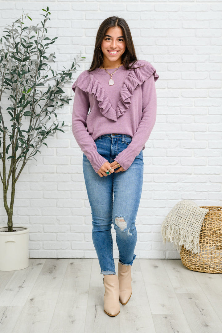 I Choose You Sweater in Purple | XS-3X-Sweaters-Krush Kandy, Women's Online Fashion Boutique Located in Phoenix, Arizona (Scottsdale Area)
