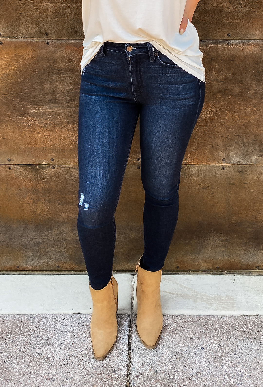 Night Fall High Rise Distressed Jean-Jeans-Krush Kandy, Women's Online Fashion Boutique Located in Phoenix, Arizona (Scottsdale Area)