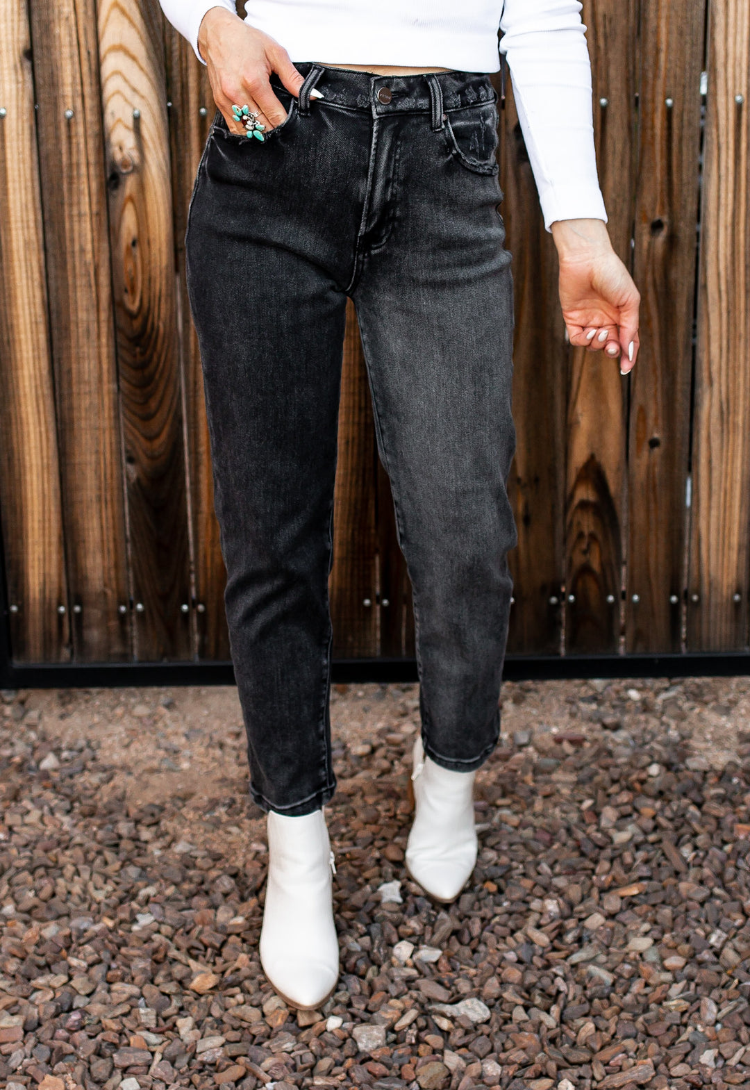 Risen Jeans High Rise Rhinestone Shorts | Krush Kandy Boutique | Phoenix, AZ Dark / S
