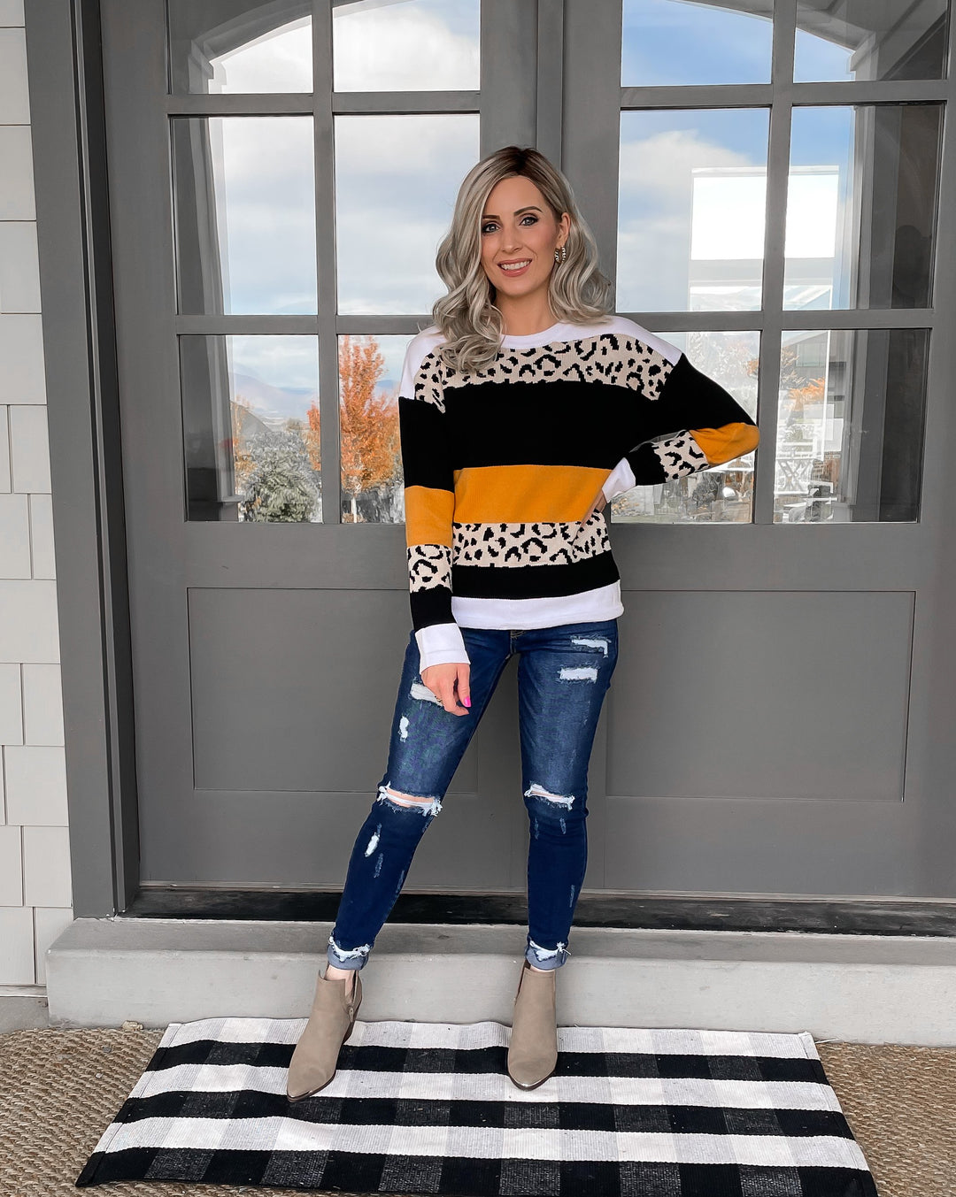 LUX Fierce Feelings Leopard Sweater | S-2X-Krush Kandy, Women's Online Fashion Boutique Located in Phoenix, Arizona (Scottsdale Area)