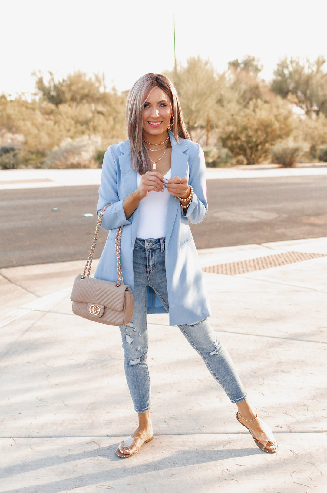 Zoom Meeting Lined Long Blazer Jacket | 9 Colors-Blazers-Krush Kandy, Women's Online Fashion Boutique Located in Phoenix, Arizona (Scottsdale Area)
