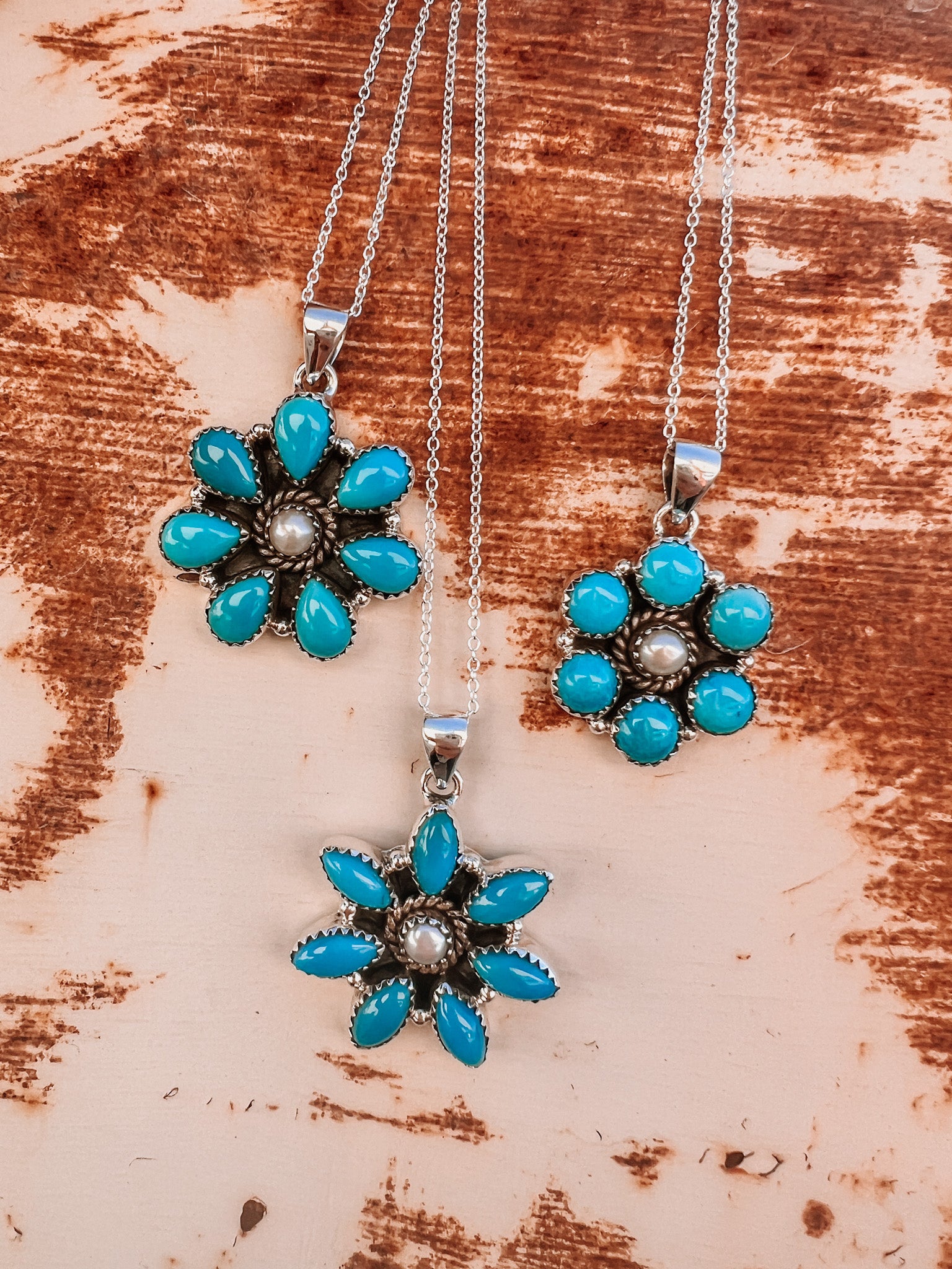 San Antonio Flower Necklace from Isac Trading
