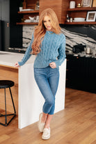 In the Right Direction Cable Knit Sweater-Sweaters-Krush Kandy, Women's Online Fashion Boutique Located in Phoenix, Arizona (Scottsdale Area)