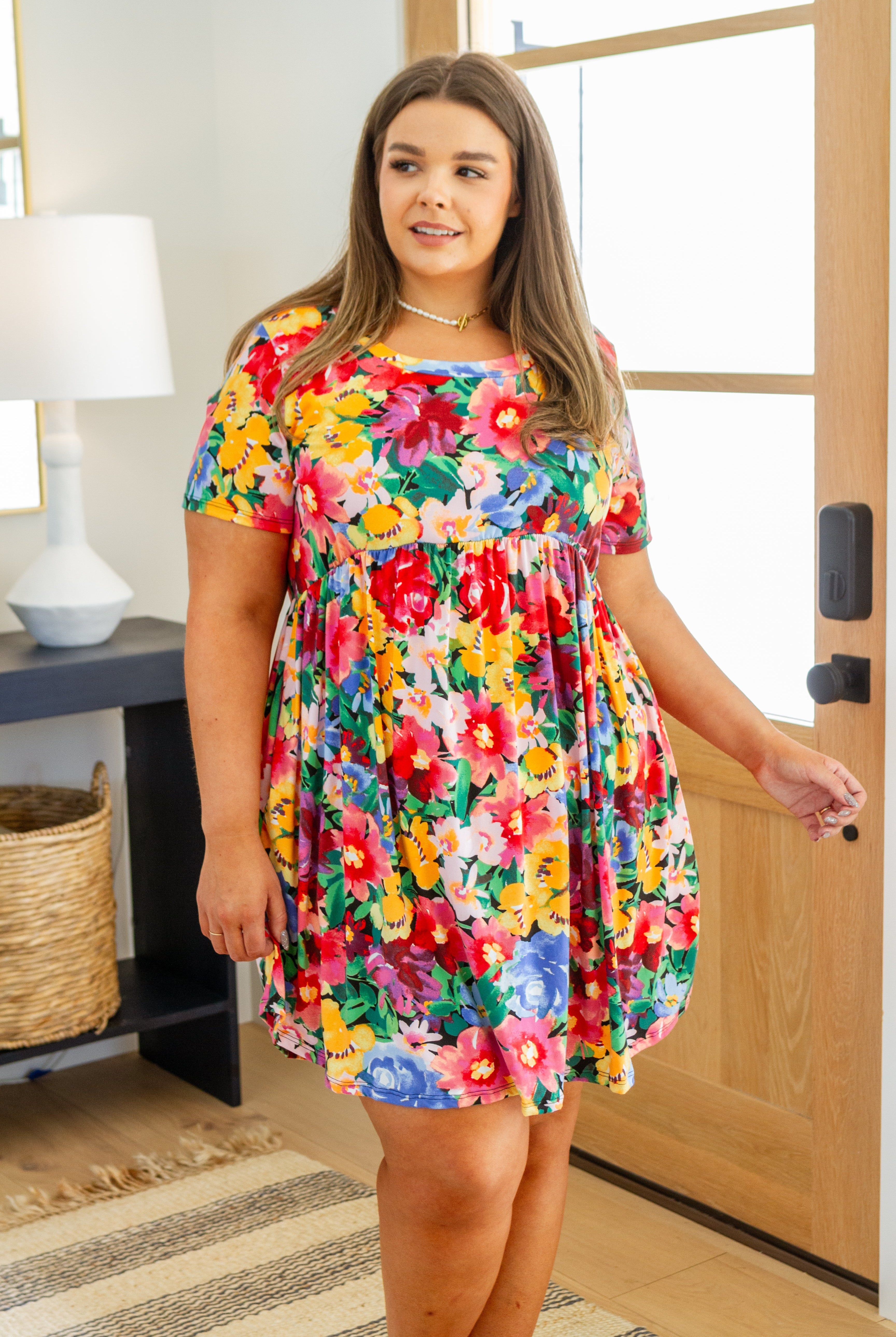 In The Garden Floral Dress-Dresses-Krush Kandy, Women's Online Fashion Boutique Located in Phoenix, Arizona (Scottsdale Area)