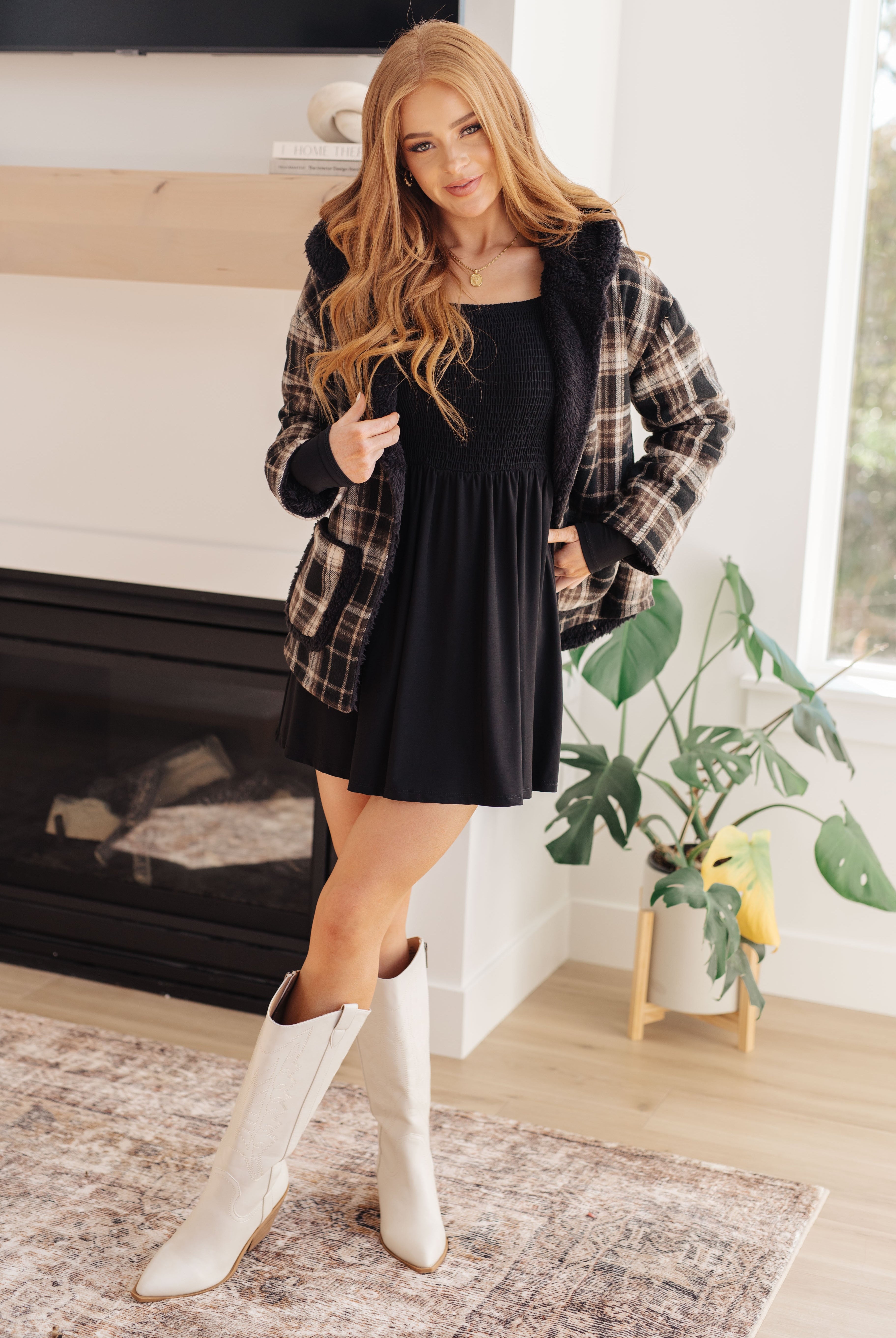 In the Thick of It Long Sleeve Skort Dress-Dresses-Krush Kandy, Women's Online Fashion Boutique Located in Phoenix, Arizona (Scottsdale Area)
