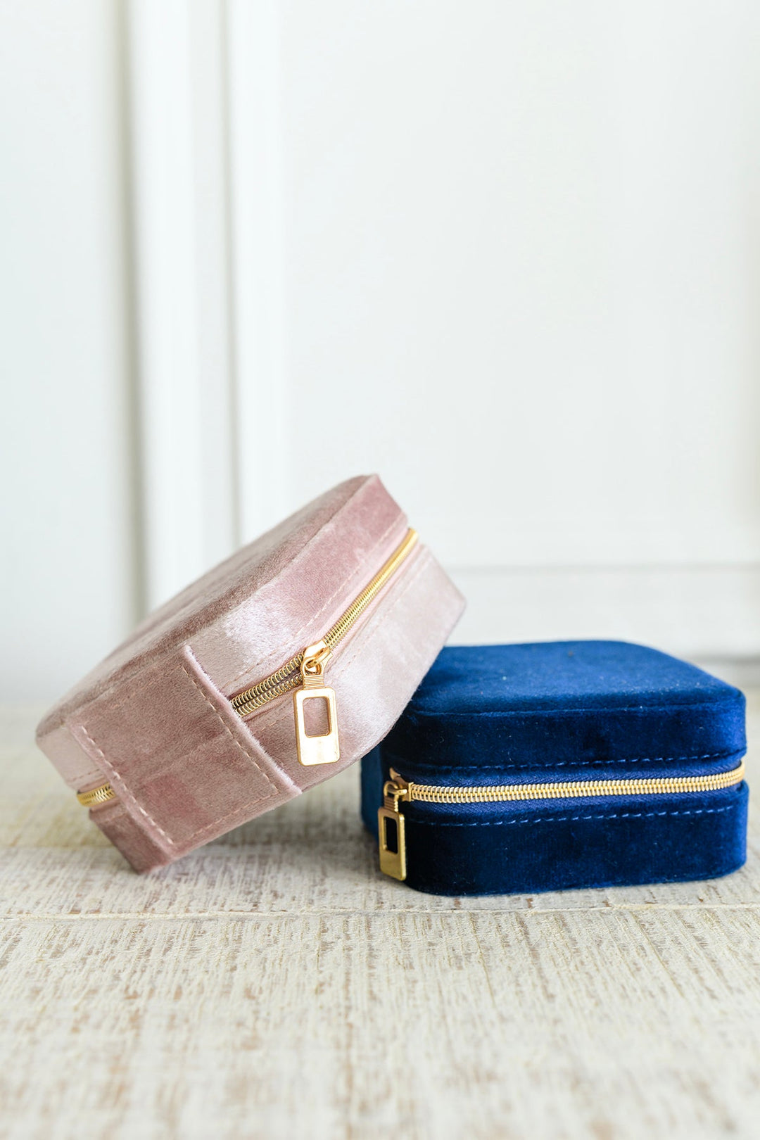 Kept and Carried Velvet Jewelry Box in Pink-Purses & Bags-Krush Kandy, Women's Online Fashion Boutique Located in Phoenix, Arizona (Scottsdale Area)