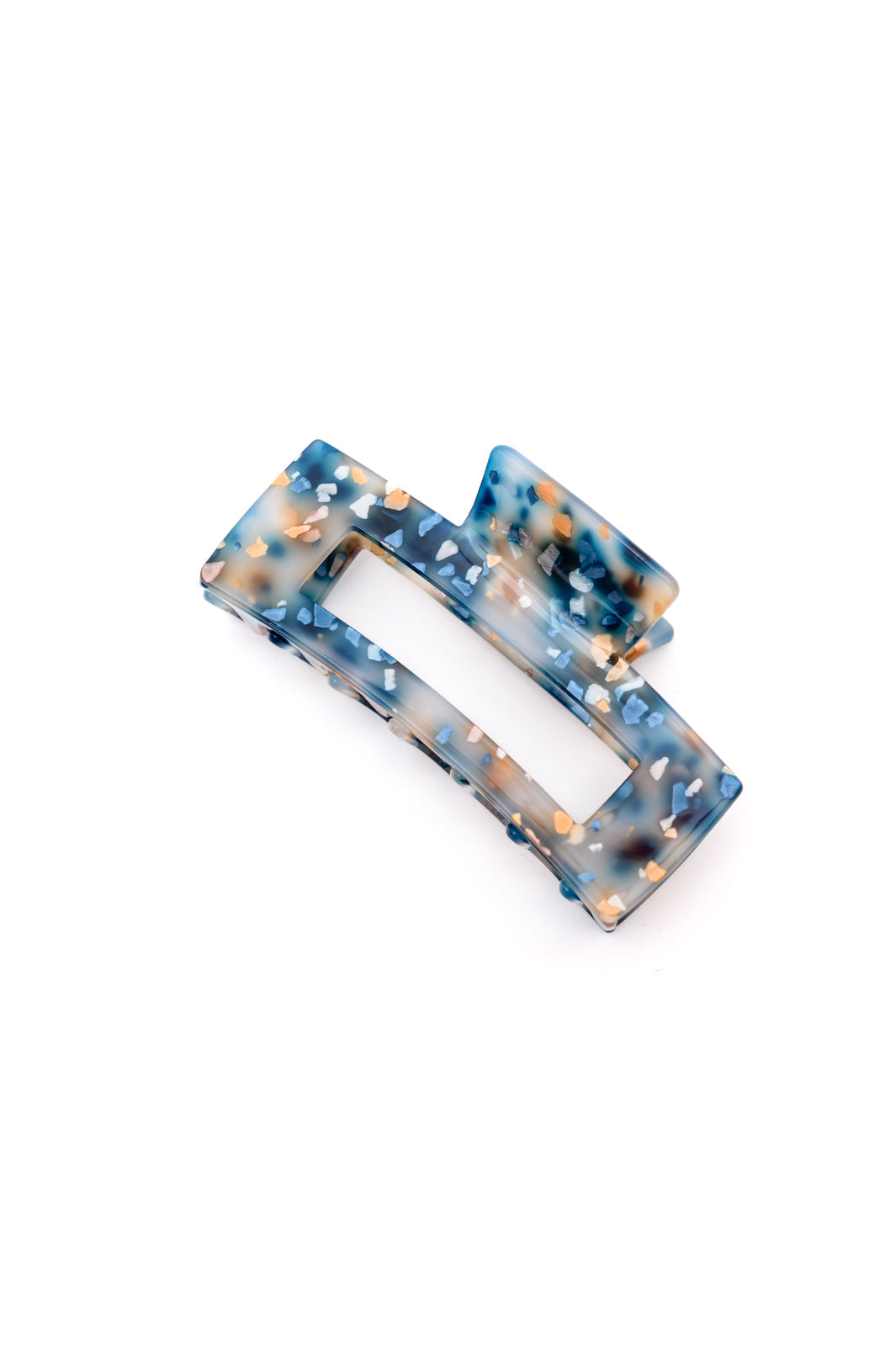Life's A Party Confetti Claw Clip In Teal-Hair Accessories-Krush Kandy, Women's Online Fashion Boutique Located in Phoenix, Arizona (Scottsdale Area)