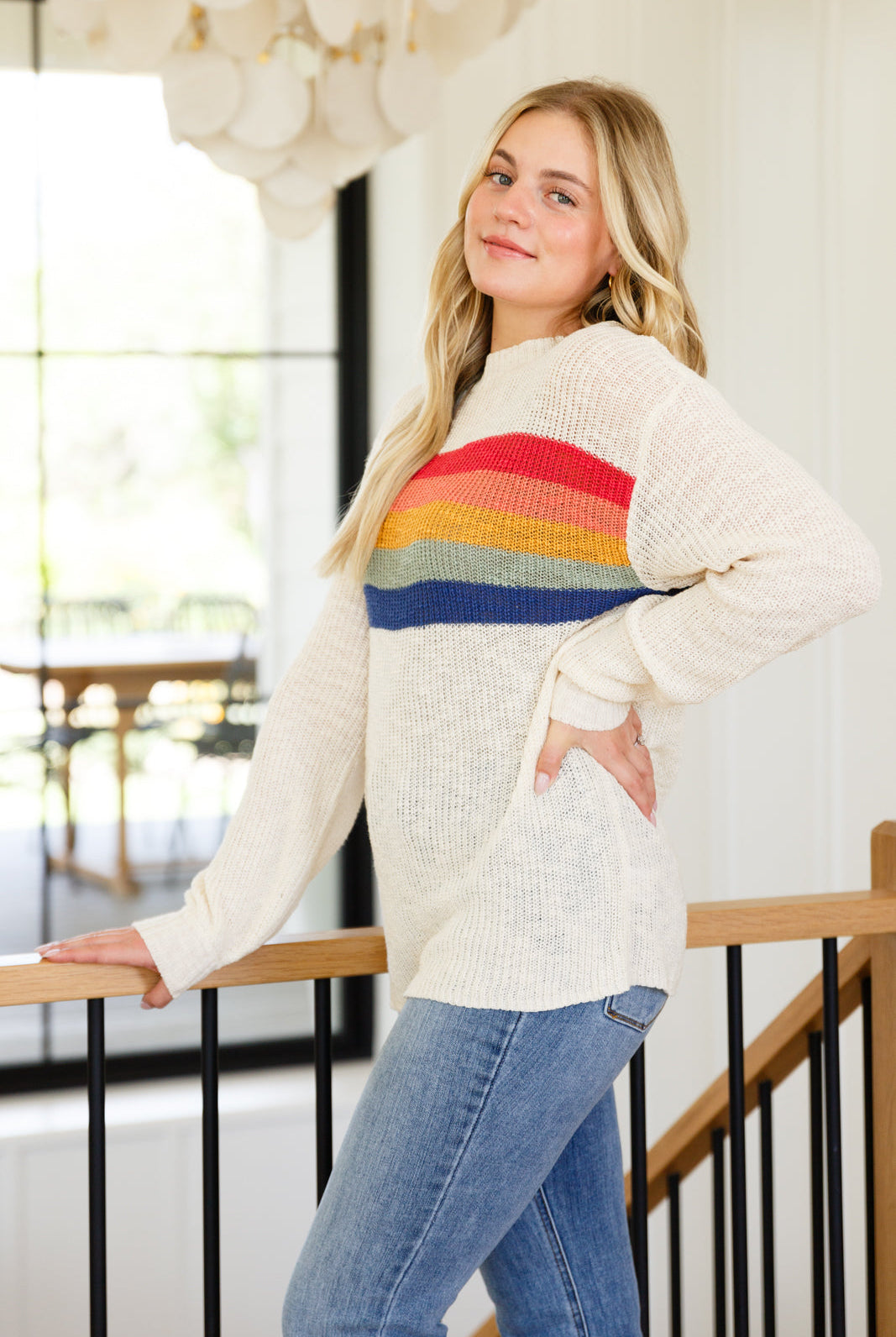 Love That For Us Striped Sweater-Sweaters-Krush Kandy, Women's Online Fashion Boutique Located in Phoenix, Arizona (Scottsdale Area)
