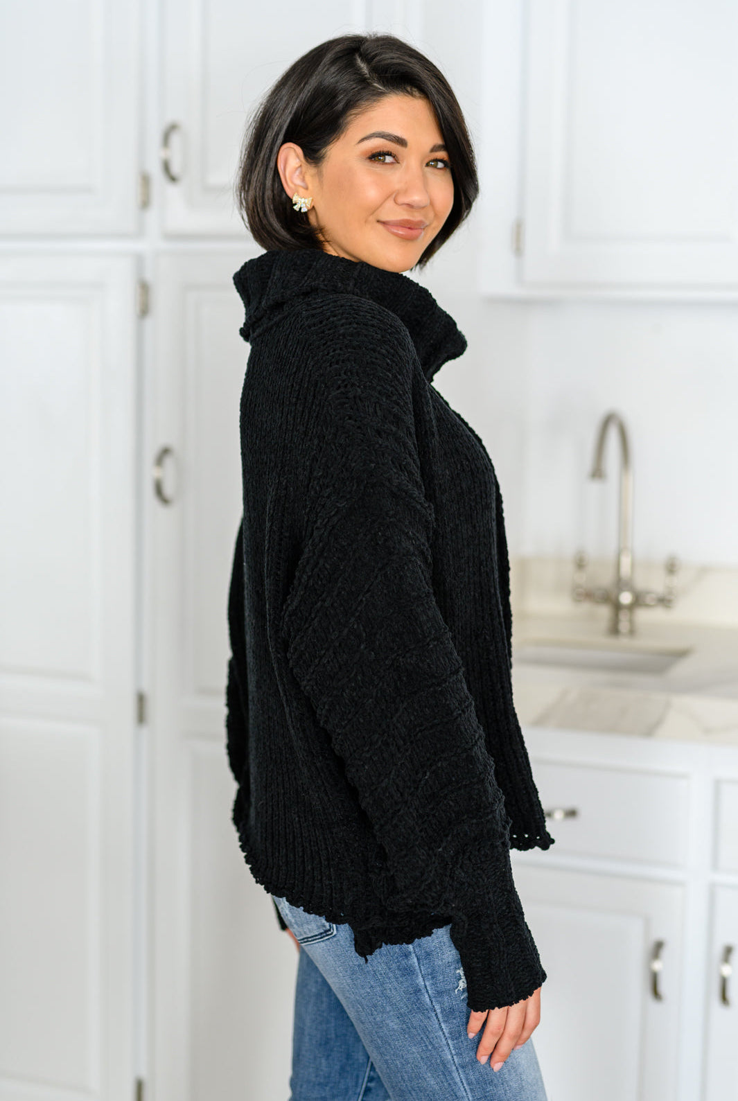 Maureen Long Sleeve Solid Knit Sweater | S-3XL-Sweaters-Krush Kandy, Women's Online Fashion Boutique Located in Phoenix, Arizona (Scottsdale Area)