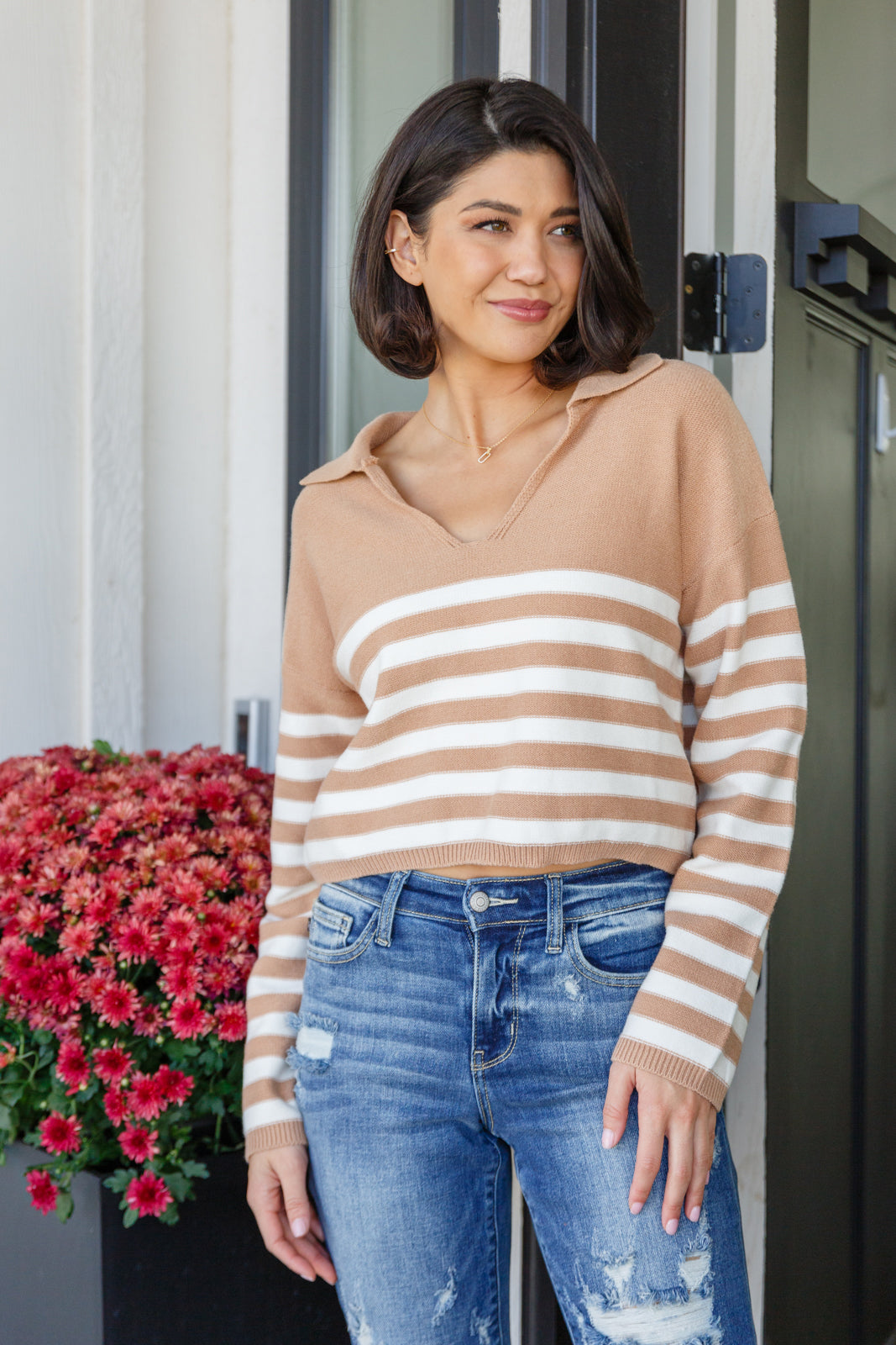 Memorable Moment Striped Sweater-Sweaters-Krush Kandy, Women's Online Fashion Boutique Located in Phoenix, Arizona (Scottsdale Area)