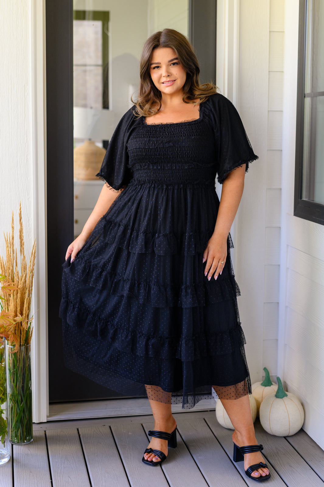 Midnight Waltz Midi Dress-Dresses-Krush Kandy, Women's Online Fashion Boutique Located in Phoenix, Arizona (Scottsdale Area)