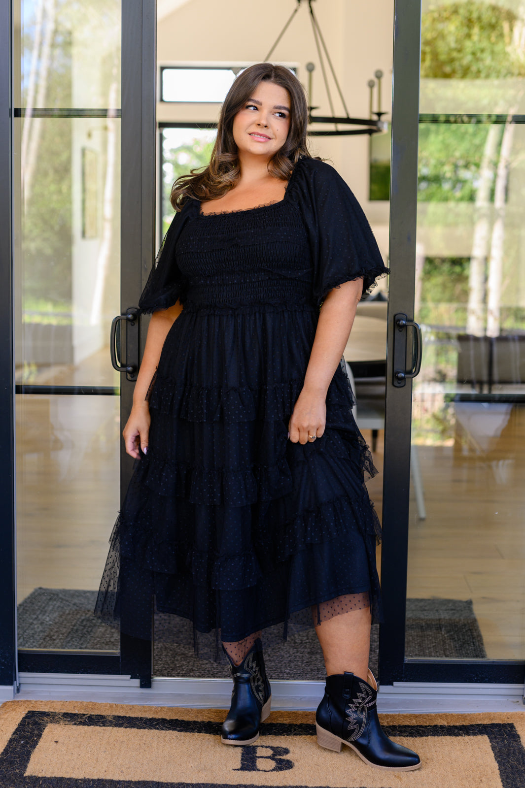 Midnight Waltz Midi Dress-Dresses-Krush Kandy, Women's Online Fashion Boutique Located in Phoenix, Arizona (Scottsdale Area)