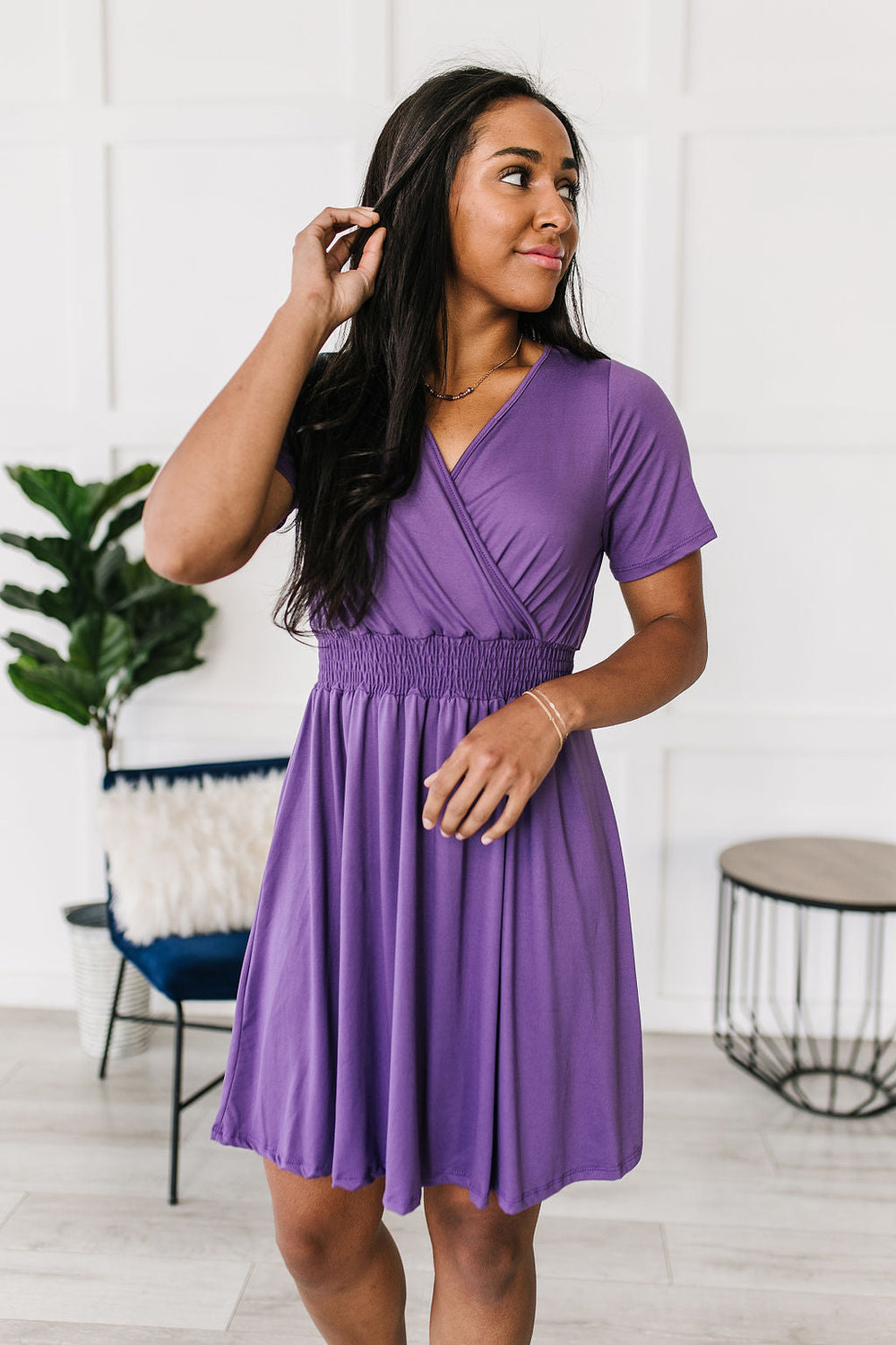 Miss Independent V-Neck Dress-Dresses-Krush Kandy, Women's Online Fashion Boutique Located in Phoenix, Arizona (Scottsdale Area)