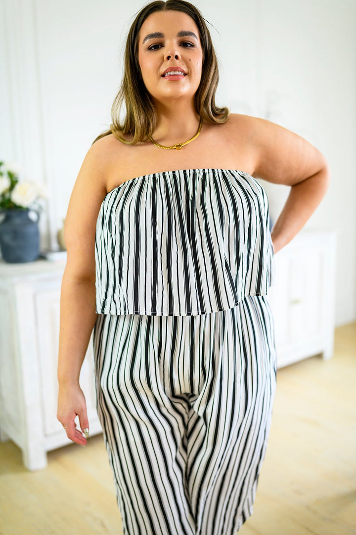 Modern Stripes Sleeveless Jumpsuit-Jumpsuits & Rompers-Krush Kandy, Women's Online Fashion Boutique Located in Phoenix, Arizona (Scottsdale Area)