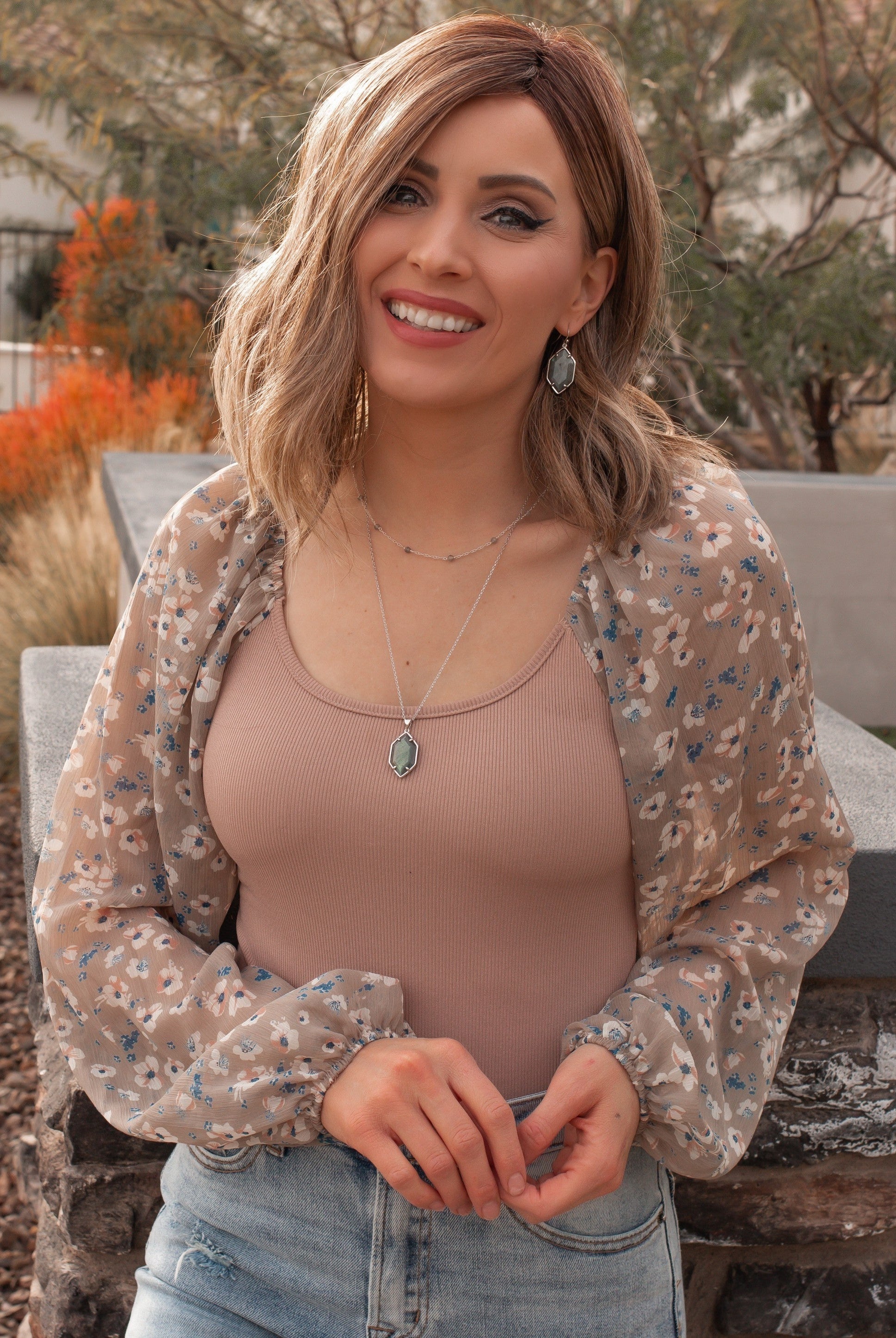 Krush Kouture: The Octavia Stone and Crystal Earrings-Earrings-Krush Kandy, Women's Online Fashion Boutique Located in Phoenix, Arizona (Scottsdale Area)