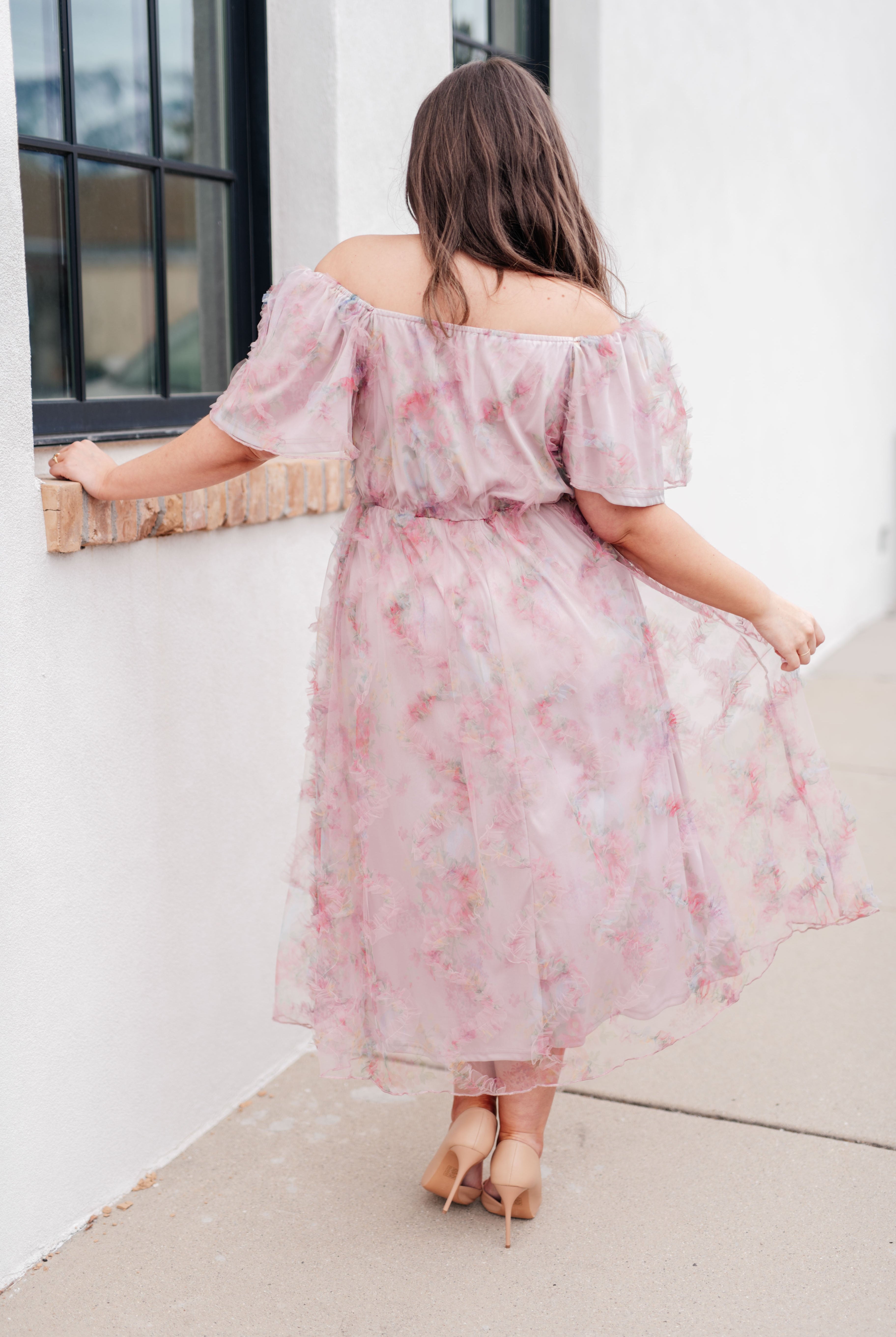 My Little Songbird Fluttersleeve Dress-Dresses-Krush Kandy, Women's Online Fashion Boutique Located in Phoenix, Arizona (Scottsdale Area)