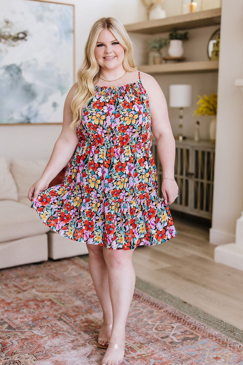 My Side of the Story Floral Dress-Dresses-Krush Kandy, Women's Online Fashion Boutique Located in Phoenix, Arizona (Scottsdale Area)