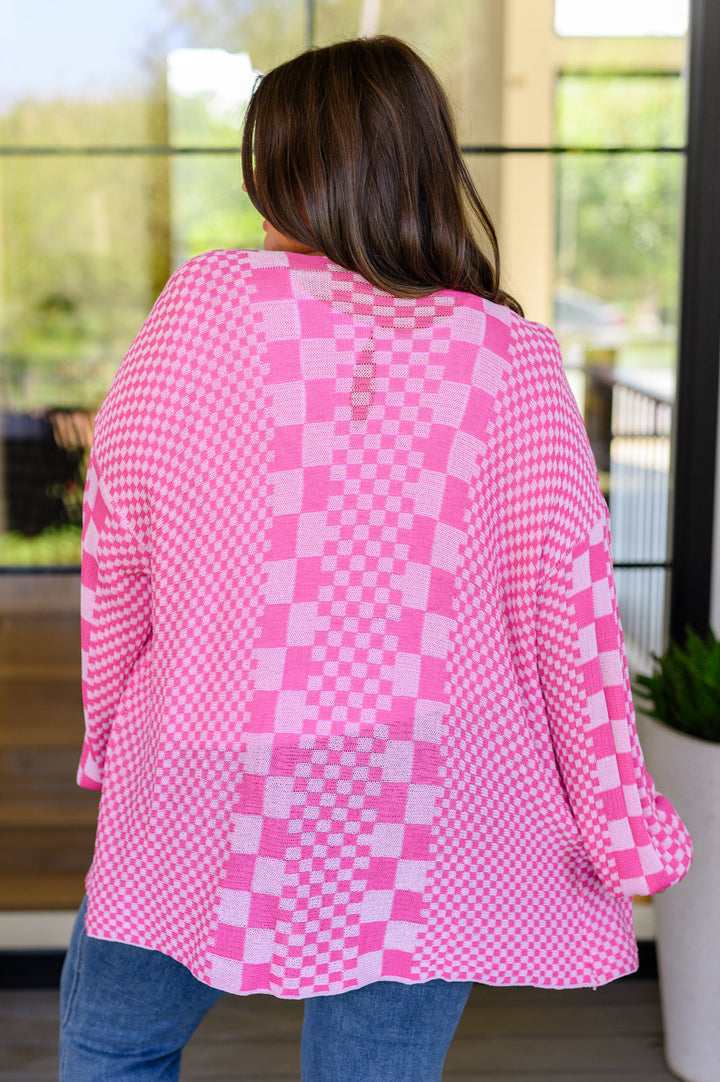 Keep On Driving Checkered Cardigan-Cardigans-Krush Kandy, Women's Online Fashion Boutique Located in Phoenix, Arizona (Scottsdale Area)