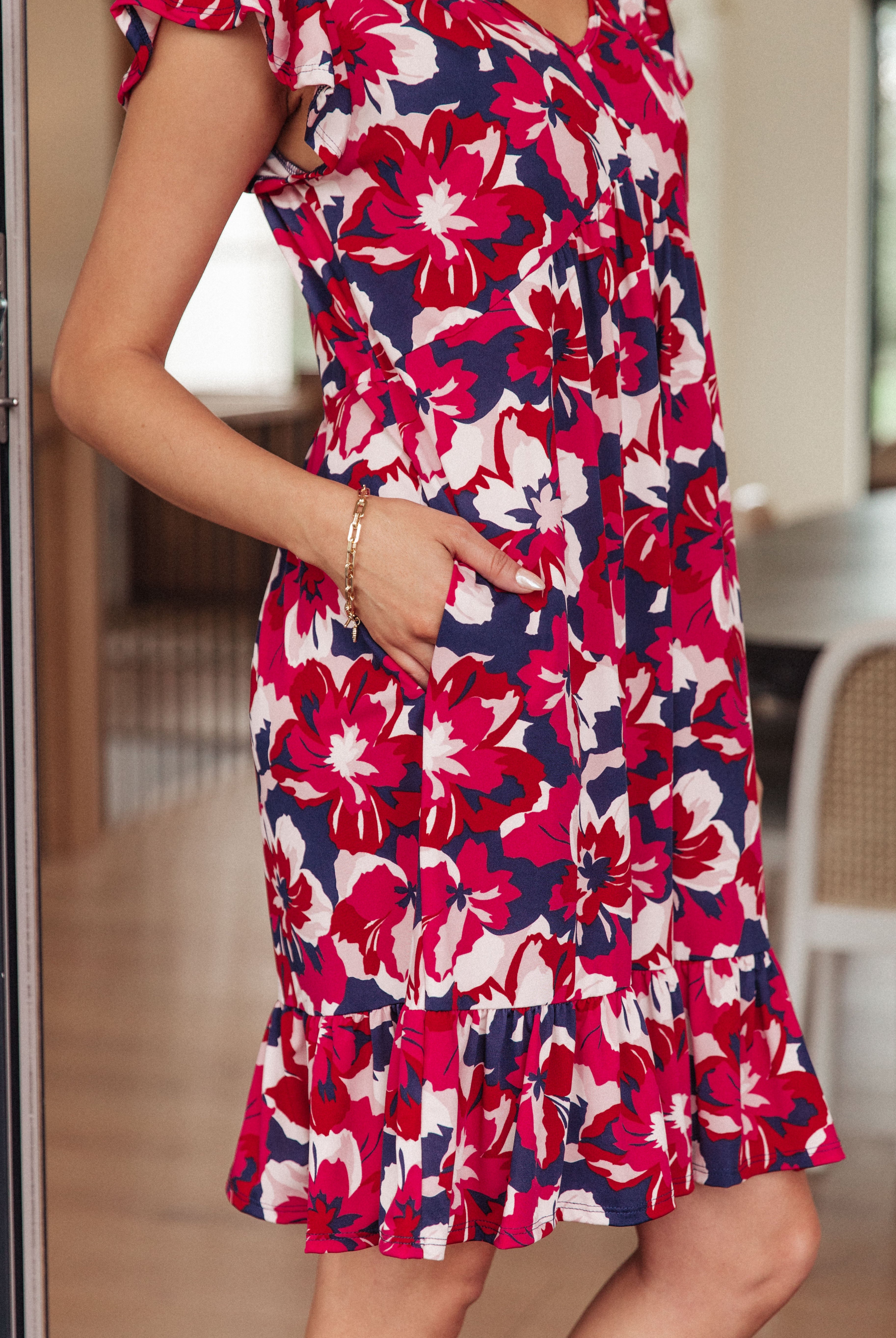 No Downside Floral Dress-Dresses-Krush Kandy, Women's Online Fashion Boutique Located in Phoenix, Arizona (Scottsdale Area)