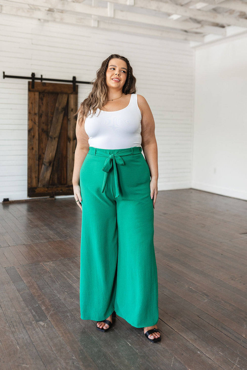 On The Other Side Wide Leg Pants in Green-Pants-Krush Kandy, Women's Online Fashion Boutique Located in Phoenix, Arizona (Scottsdale Area)