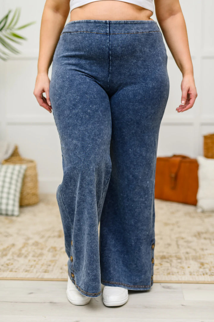 Park City Button Flare Pants | S-3XL-Pants-Krush Kandy, Women's Online Fashion Boutique Located in Phoenix, Arizona (Scottsdale Area)