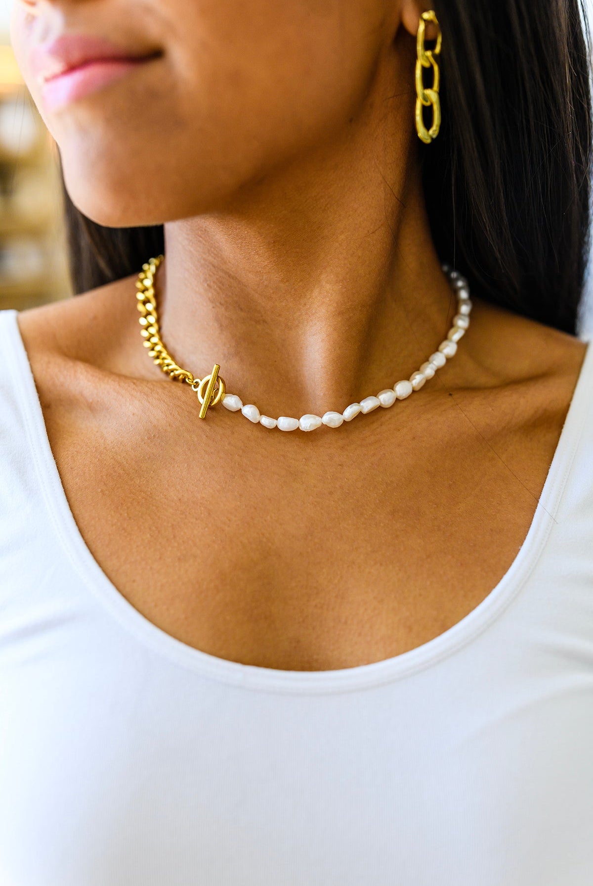 Pearl Moments Necklace-Necklaces-Krush Kandy, Women's Online Fashion Boutique Located in Phoenix, Arizona (Scottsdale Area)