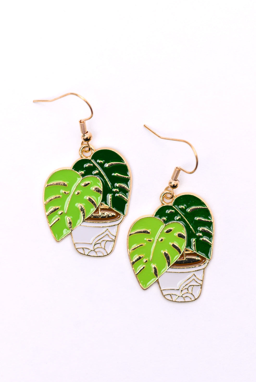 Plant Lover Potted Plant Earrings-Earrings-Krush Kandy, Women's Online Fashion Boutique Located in Phoenix, Arizona (Scottsdale Area)