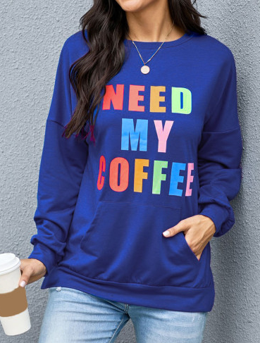 Pocketed pullover sweatshirt | S-XL , 2 COLORS-Sweatshirts-Krush Kandy, Women's Online Fashion Boutique Located in Phoenix, Arizona (Scottsdale Area)