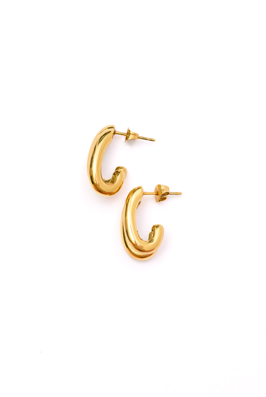 Pushing Limits Gold Plated Earrings-Earrings-Krush Kandy, Women's Online Fashion Boutique Located in Phoenix, Arizona (Scottsdale Area)