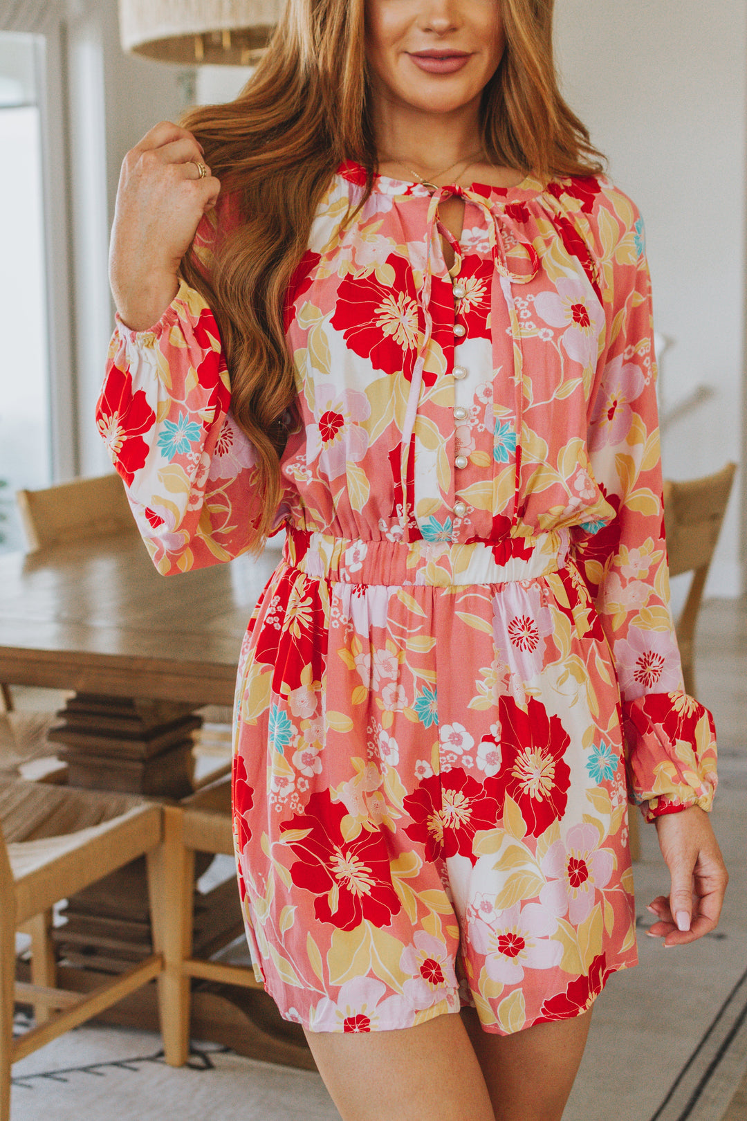 Rare Beauty Floral Romper-Jumpsuits & Rompers-Krush Kandy, Women's Online Fashion Boutique Located in Phoenix, Arizona (Scottsdale Area)