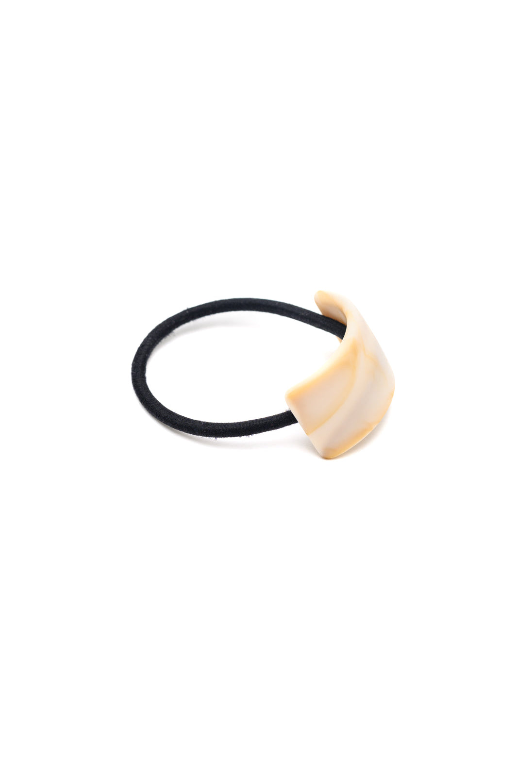 Rectangle Cuff Hair Tie Elastic in Ivory-Hair Accessories-Krush Kandy, Women's Online Fashion Boutique Located in Phoenix, Arizona (Scottsdale Area)
