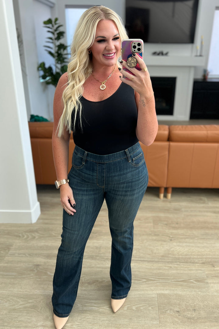 Ricki High Rise Pull On Slim Bootcut Jeans-Jeans-Krush Kandy, Women's Online Fashion Boutique Located in Phoenix, Arizona (Scottsdale Area)