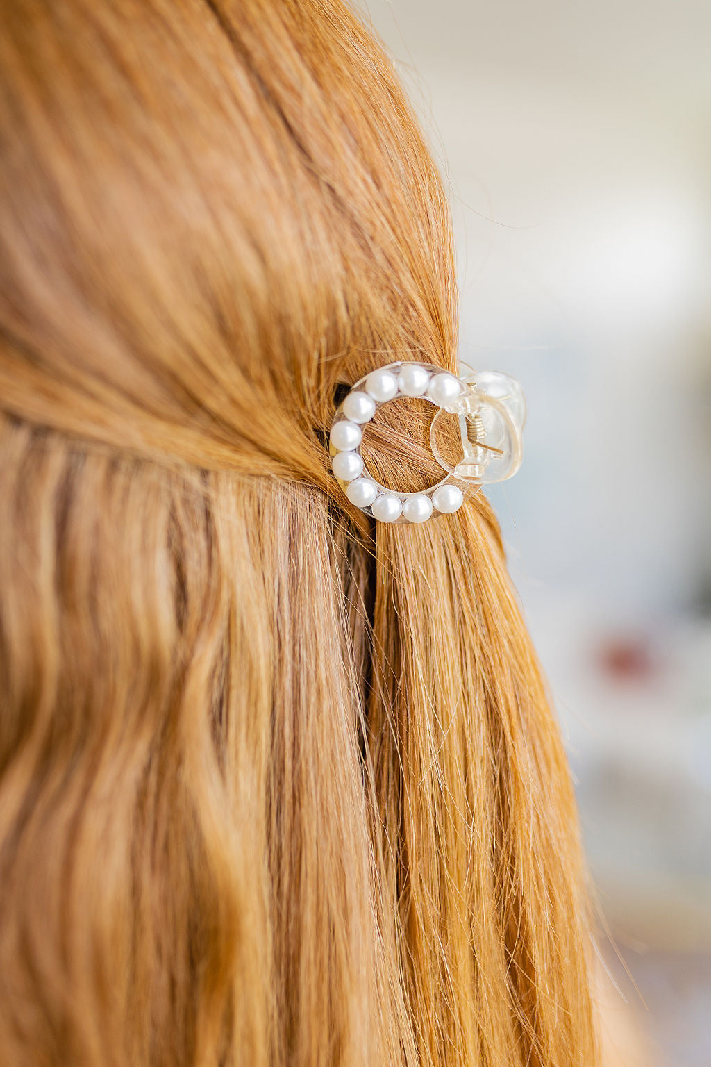 Round Pearl Claw Clip-Hair Accessories-Krush Kandy, Women's Online Fashion Boutique Located in Phoenix, Arizona (Scottsdale Area)