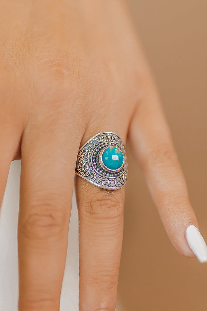 Tell Me A Story Turquoise Ring-Rings-Krush Kandy, Women's Online Fashion Boutique Located in Phoenix, Arizona (Scottsdale Area)